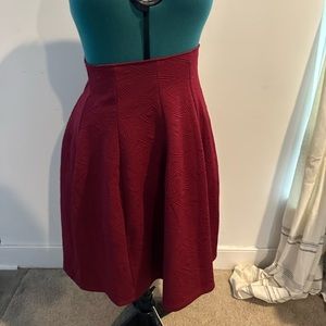 Charlotte Russe maroon skirt